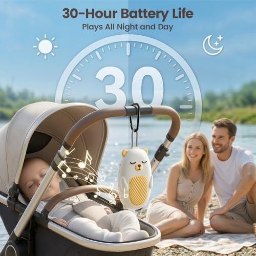 Vaydeer Baby Sound Machine for Sleep, Portable White Noise Machine with 115 Sounds & 4 Growth Stages, Pregnancy to Toddler Sleep Soother for Newborns, Babies & Moms, Gift-Ready Design - Image 6