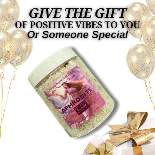 Aphrodite Bath Salts – 12 oz Dead Sea Salt Bath Soak for Love, Self Care, Spiritual Cleansing & Ritual Use - Image 4