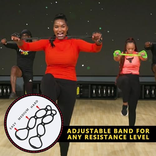 Walk at Home Workout Bands 7 Ring Adjustable Resistance Bands for Working Out Home Workout Walking Exercise Workout Bands Fitness Program Exercise Bands Stretch Bands for Recovery - Image 2