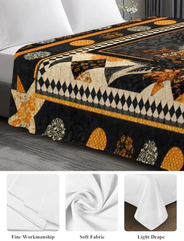 Halloween King Flat Sheet Pumpkin Floral Vase Flat Sheets Only Soft Bedding Top Sheets Luxury Hotel Quality Skeleton Book Candle Plaid King Bed Sheet for All Season Bedroom Dorm Halloween Decor - Image 3