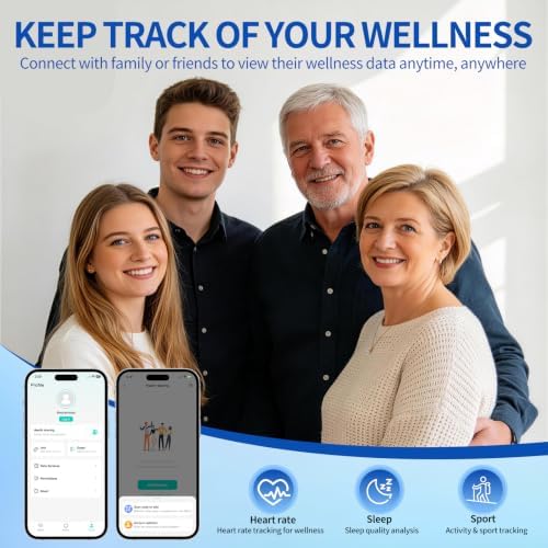 Smart Ring Fitness & Sleep Tracker HR Monitor (Silver, 11) - Image 4