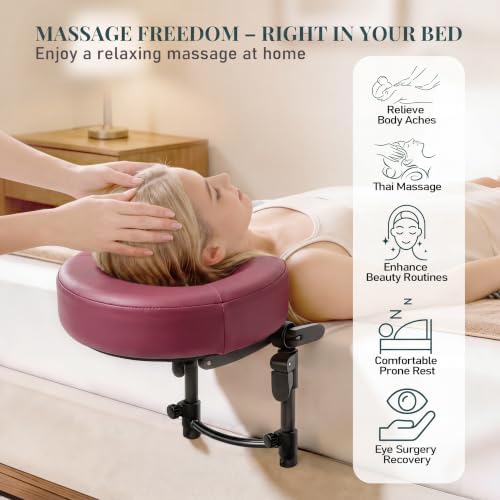 Massage Headrest for Bed, Face Down Massage Pillow & Face Cradle - Image 2