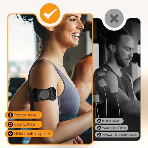 Comfytemp Wireless TENS Unit 30 Modes Muscle Stimulator for Pain Relief, FSA HSA Eligible 2 Packs Rechargeable TENS Machine with Remote, Pulse Muscle Stimulator for Back Shoulder Sciatica (4pads) - Image 3