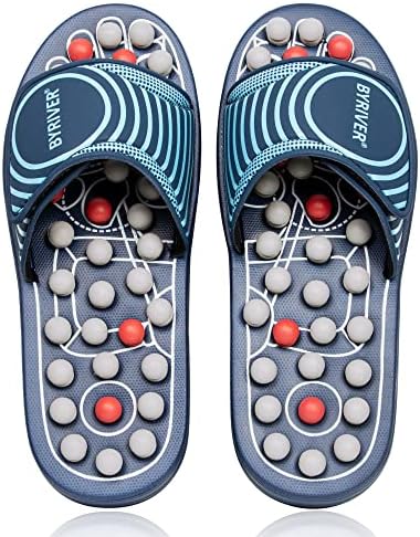 BYRIVER Spring Acupuncture Massage Slippers Deep Tissue Foot Massager, Neuropathy Arthritis Plantar Fasciitis Relief Massage Ball (05XL) by BYRIVER