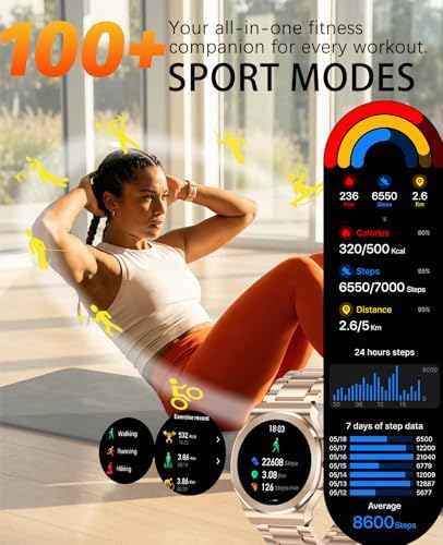 Smart Watches for Men Women,Fitness Tracker with Bluetooth Calling - Image 4