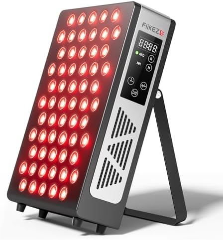 FLIKEZE Red Light Therapy Panel for Full Body Face, Dual Chip 660nm 850nm by Flikeze