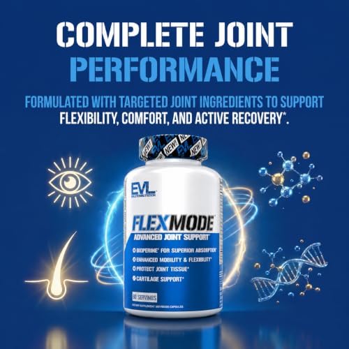 EVL FlexMode Joint Support with Glucosamine & Chondroitin - 60 Servings - Image 7