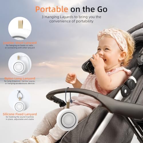Hatch Portable Pink Sound Machine, Nature Sound White Noise Sound Machine with Night Light for Sleep, Meditation, Relaxation, Anxiety Relief, Concentration for Adults Kids Baby ADHD Home Office Travel - Image 3