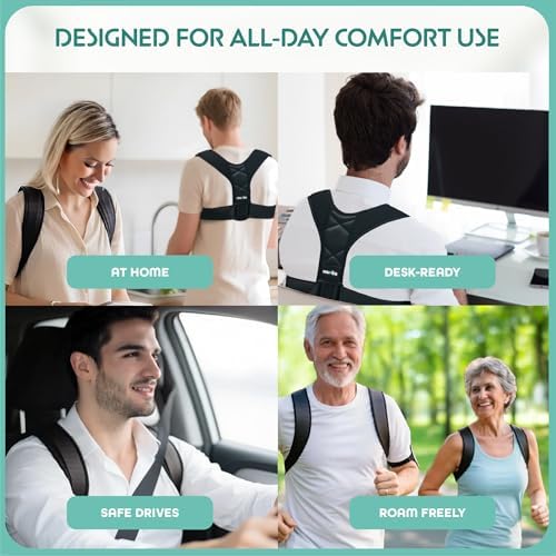 Posture Corrector for Women & Men - Fully Adjustable Back Brace Posture Corrector for Men & Women - Shoulder Brace - Back Straightener - Shoulder Support - Neck, Upper and Mid Spine Support - Image 4