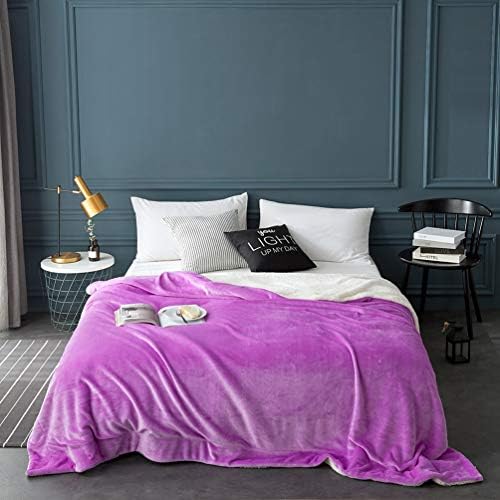 LBRO2M Sherpa Fleece Bed Blanket Super Soft Plush Warm Throw Twin 65"X90" - Image 2