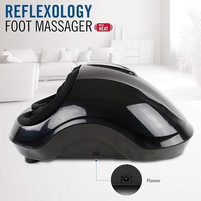 Daiwa Felicity Reflexology Foot Massager – Shiatsu Foot Massager with Heat, Kneading Rollers & Air Compression, 6 Intensity Levels, 2 Heat Settings, Automatic Programs, Deep Tissue Foot Massage - Image 5