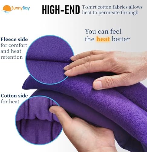 SunnyBay Lavender Heating Pad, Neck and Shoulder Wrap, 26x5 inch - Image 2