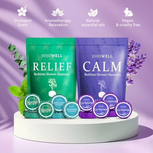 Shower Steamers Aromatherapy -12 Pack Birthday Gifts for Women Men, Shower Bombs with Essential Oils, Eucalyptus for Shower, Nasal Relief, Self Care Home Spa Chrismtas Gifts for Women Men Mom - Image 2