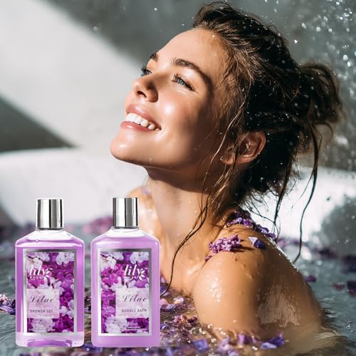 9Pcs Spa Gifts, Birthday Gifts, Lavender Lilac Spa Gift Baskets for Women - Image 6