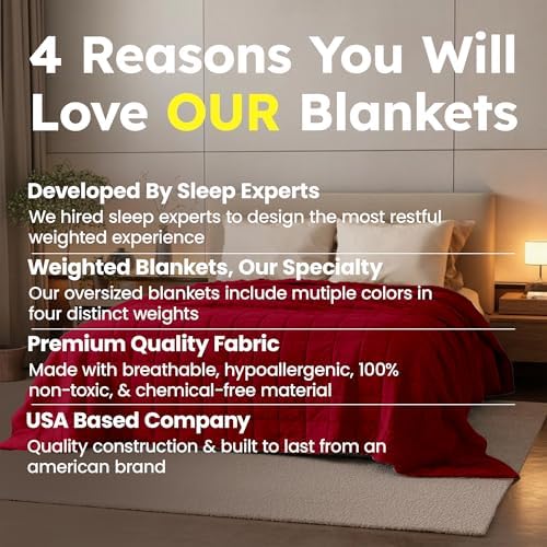 HomeSmart Weighted Blanket King Size 40lb, Ultra Soft Fabric, Heavy Blanket - Image 5