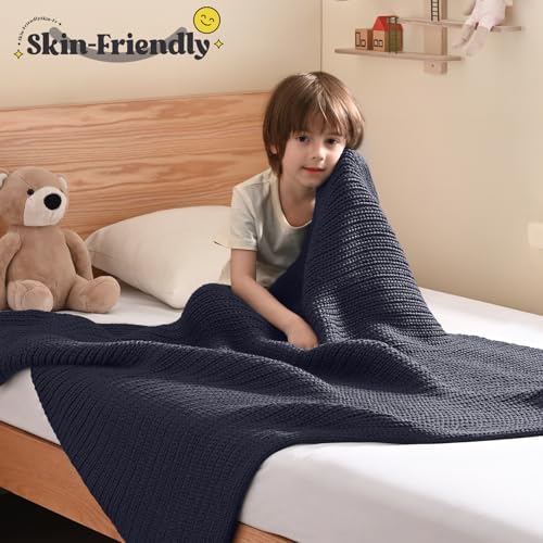Guohaoi Knitted Weighted Blanket for Adults, 40"x60" 7lbs Full/Queen Size - Image 2
