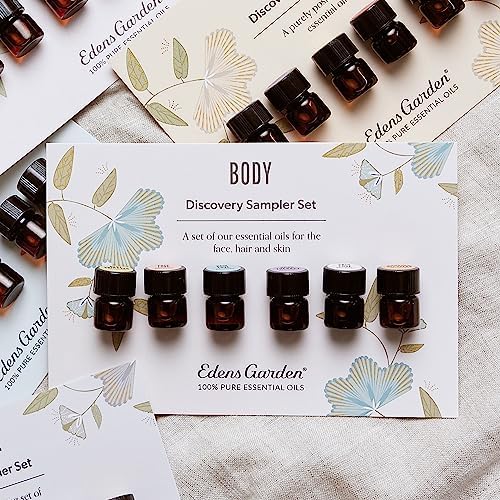 Edens Garden Essential Oils Body Discovery 6 Set – 100% Pure Therapeutic Grade, Undiluted, Natural Aromatherapy Scents for Diffusers, Massage & Yoga – Wellness Gift for Men & Women, .92 ml/ 6 Pack - Image 3