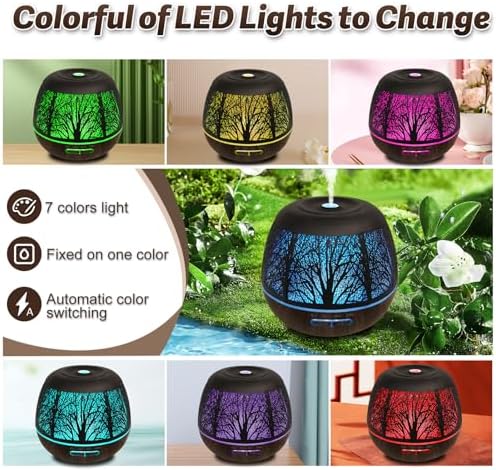 Roonbo Aesthetic Tree of Life Metal Essential Oil Diffuser for Large Room, - Image 2
