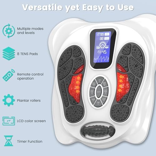 EMS Neuropathy Foot Massager,TENS Circulation Machine for Legs & Feet - Image 6
