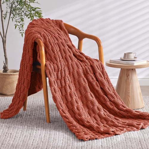 Knitted Weighted Blanket for Adult, No Beads Heavy Blanket 50"x60" 7lbs - Image 2