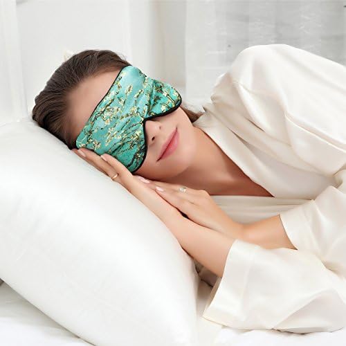 Alaska Bear Mulberry Silk Sleep Mask, Cool and Smooth(Blossom Almond) - Image 5