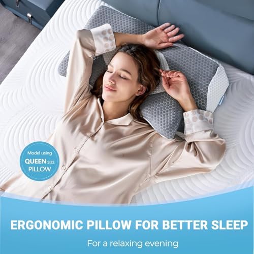 Elviros Cervical Memory Foam Pillow,2 PCS Pillow for Neck & Shoulder Pain - Image 6