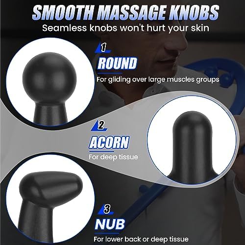 Trigger Point Massage Cane for Back Neck Shoulder and Full Body Deep Tissue Massage Hook for Muscle Knots, Ergonomic Self Massage Tool for Hard-to-Reach Areas, Lightweight Portable, FSA-HSA Eligible - Image 2