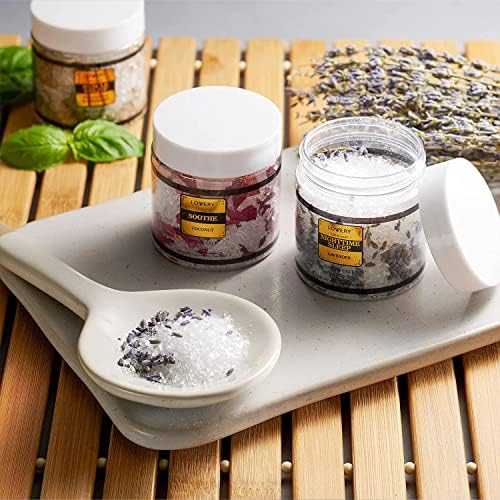 Gifts for Women Who Have Everything Spa Gift Basket, Epsom Bath Salts Gift Basket Set, Self Care Salt W/Essential Oil, Gifts for Mom, Her, Lavender, Eucalyptus, Lemon, Coconut, Tea Tree, Honey Almond - Image 5