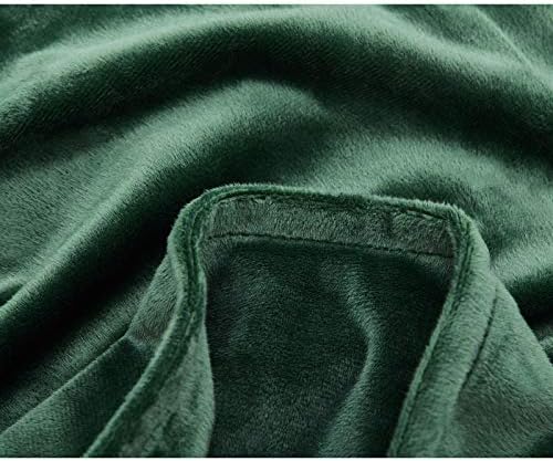 TONGDADA Weighted Blanket Cover (Dark Green Minky, 48''x72'' Duvet Cover) - Image 3