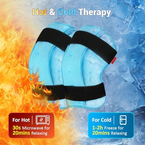 Comfytemp 3D Knee Ice Pack Wrap for Injury Reusable Gel Hot Cold Therapy - Image 4
