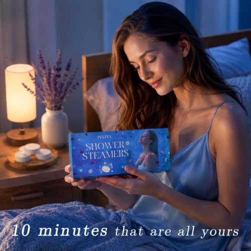 Shower Steamers Aromatherapy Birthday Gifts for Women - 10 Pack,Gifts for Wife Mothers Daughter Sister Stress Relief & Deep Relaxation Self Care Home Spa Essential (Self-Care) - Image 7