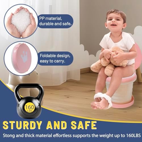 Portable Potty for Toddler,Travel Potty Seat for Toddler,Travel Toilet Kids - Image 2