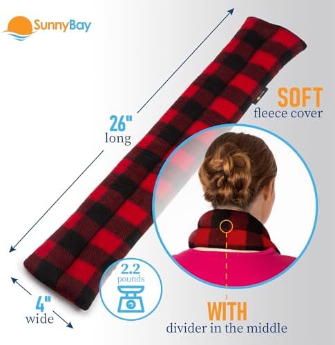 SunnyBay Heating Pad, Neck and Shoulder Wrap, 26x4 inch, Buffalo - Image 4