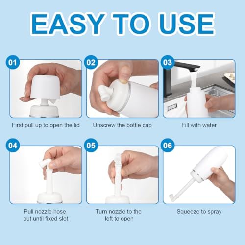 Portable Bidet for Travel 400ml Upside Down Peri Bottle Sprayer Handheld for Postpartum Perineal Care Hemorrhoid Treatment - Image 4