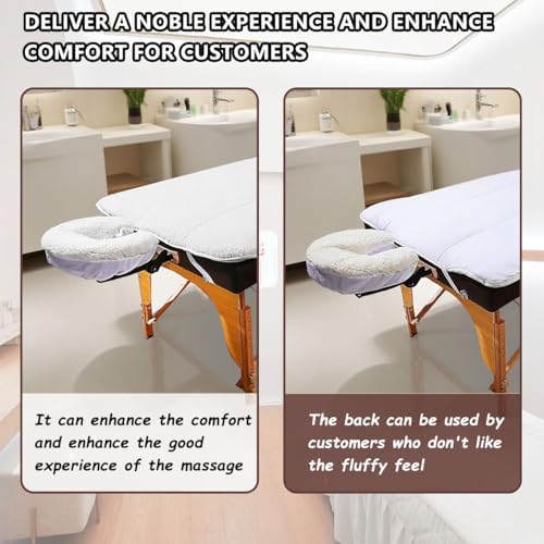 31″ x 72″ Premium fleece massage table cover，Natural massage table pad Includes Pad and Face Rest Cover，Suitable for Spa, Massage, Beauty salon - Image 6