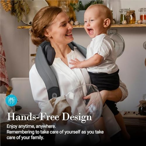 Cordless Neck and Shoulder Massager with Heat for Pain Relief Deep Tissue - Image 4