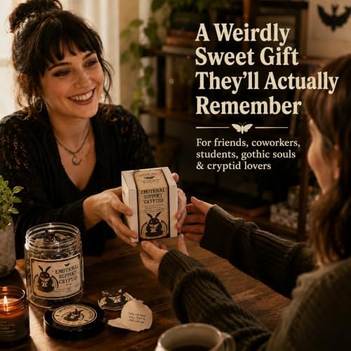 Emotional Support Cryptid Affirmation Jar, 60 Spooky Encouragement Cards, Self Care Gift for Teens, Women and Men, Halloween Basket Stuffer - Image 2