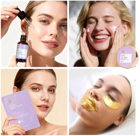 Gifts for Women, 23Pcs Birthday Gift for Women, Lavender Face Skin Care Set - Image 2