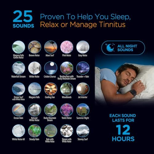 Sound Oasis® Bluetooth® Tinnitus Sound Therapy System® – 25 Built-in Tinnitus Relief & Relaxation Sounds, Extended 12-Hour Sound Tracks, Rechargeable Bluetooth Speaker for Sleep & Sound Masking - Image 3