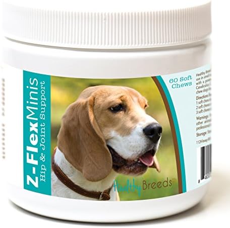 Healthy Breeds Beagle Z-Flex Minis Hip and Joint Support Soft Chews 60 Count by HealthyBreeds