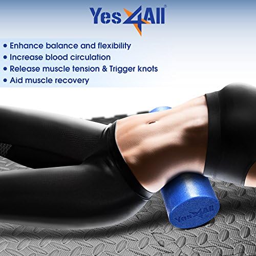 Yes4All Medium Firm Round PE Foam Roller 12, 18, 24, 36 Inches for Pilates, Yoga, Stretching, Balance & Core Exercises - Image 5