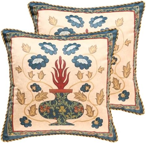 patdrea Designer Velvet Throw Pillow Cover,Set of 2,18"x18"-HerbertA by patdrea