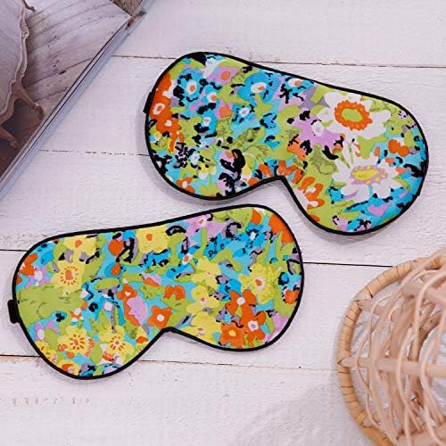 Maxfeel 100% Pure Silk Eye Mask - Sleep Eye Cover in Printed Colors (#17) - Image 3