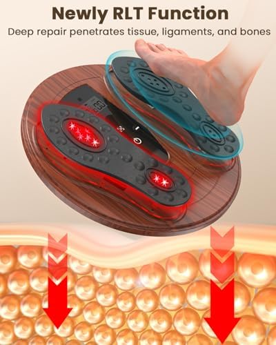 EMS Foot Massager for Neuropathy with Infrared Light Therapy 4 TENS Pads - Image 4