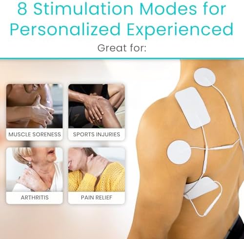 Vive Tens Unit Muscle Stimulator- Stim Machine with Self Sticking - Image 6