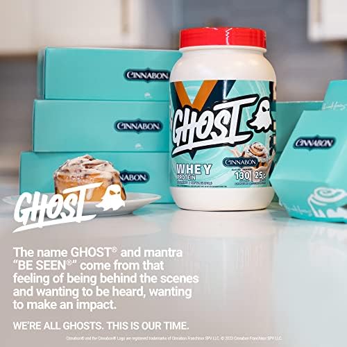 GHOST Whey Protein Powder, Cinnabon - 2LB, 25G of Protein - Image 6