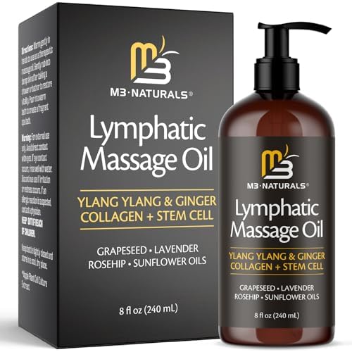 Lymphatic Drainage Oil for Massage Therapy with Ylang Ylang, 8 fl oz by M3 - Image 3