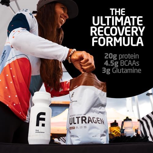 FIRST ENDURANCE Ultragen Workout Recovery Drink Powder, Protein Mix, Boosts Energy, Accelerates Recovery | Chocolate, 15 Servings - Image 7