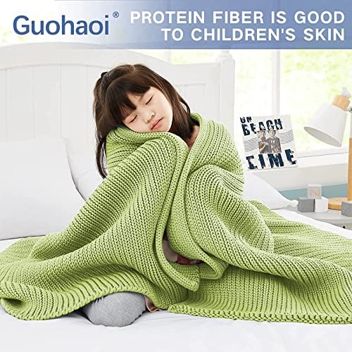 Guohaoi Knitted Weighted Blanket for Adults, 50"x60" 10lbs Full/Queen Size - Image 3