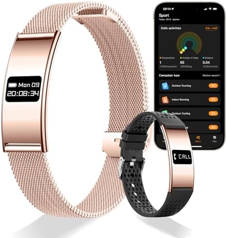 Smart Bracelet for Women Men Ultra-Thin Fitness Tracker for Android & iOS by KALPADIVES
